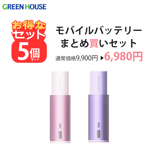 【5個セット】スティック型モバイルバッテリー 5,000mAh 2.1A スライドカバー付 Type-C ケーブル付属 急速充電 軽量 持ち運び  スマホ 充電 プレゼント 景品 粗品 贈り物 お得 ギフト セット販売 まとめ買い GH-BTY50E