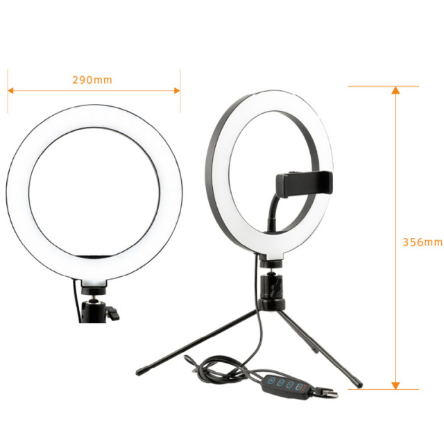 リングLEDライト youtube Instagram tiktok LED ライト GH-CSL72C-BK