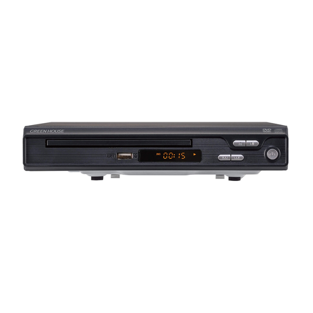 据え置きDVDプレーヤー コンパクト HDMI端子搭載 シンプルで手軽 リモコン付 CPRM VRモード対応 DVD CD 再生 映像 映画 学習用 音楽 GH-DVP1J-BK
