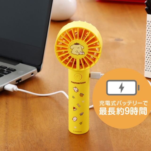 サンリオコラボ ミニハンディファン 大風量ダブルファン ハローキティ