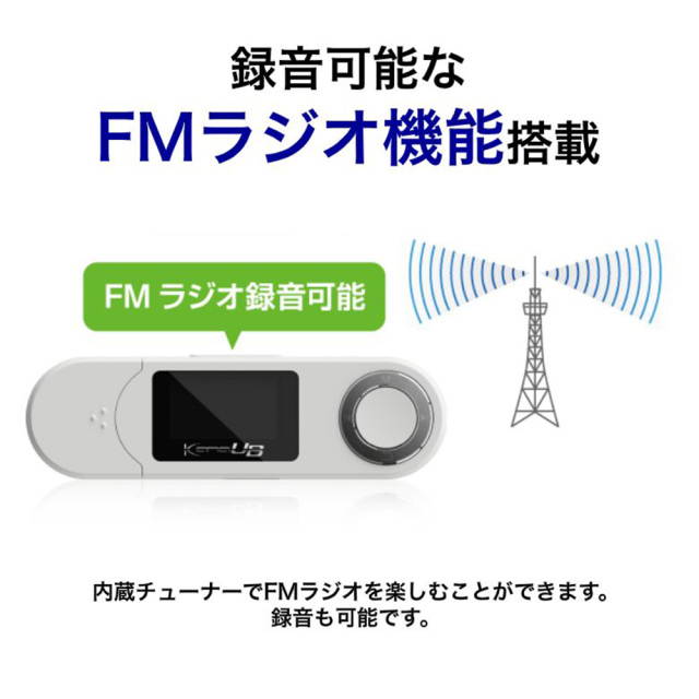 MP3プレーヤー 乾電池対応 16GB ボイスレコーダー ラジオ 録音 SD