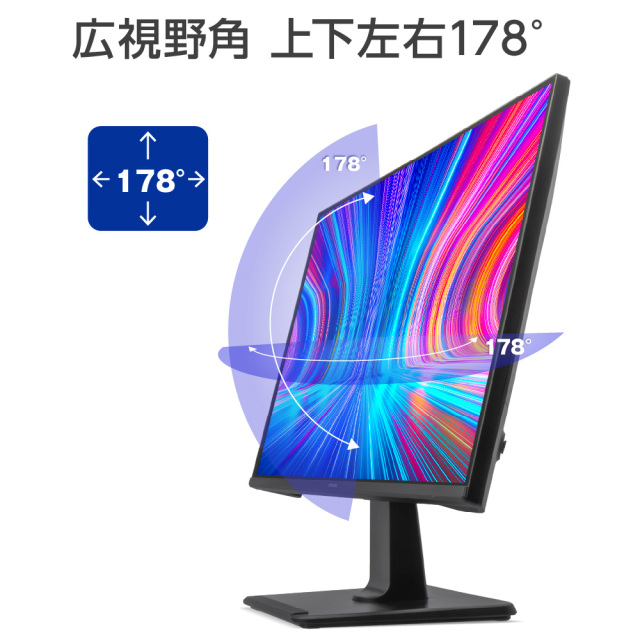 23.8型ワイド フルHD LED液晶ディスプレイ ケーブル1本で 映像入力