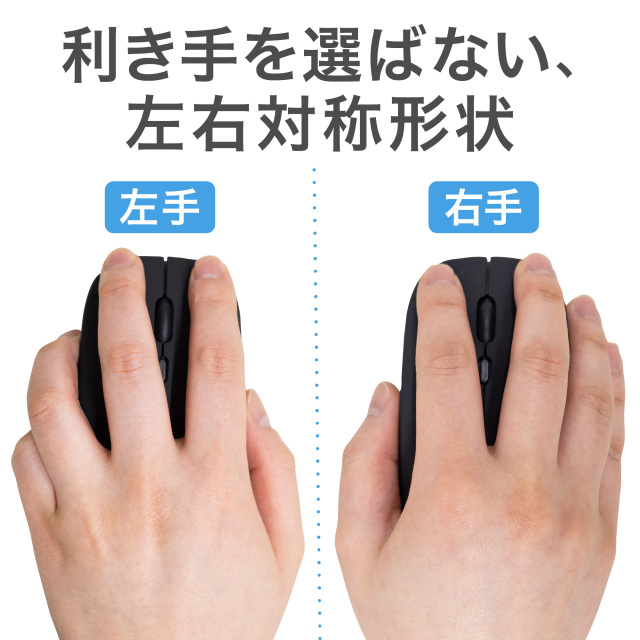 ワイヤレスマウス 薄型 静音 USB接続するだけ 簡単接続 電池タイプ