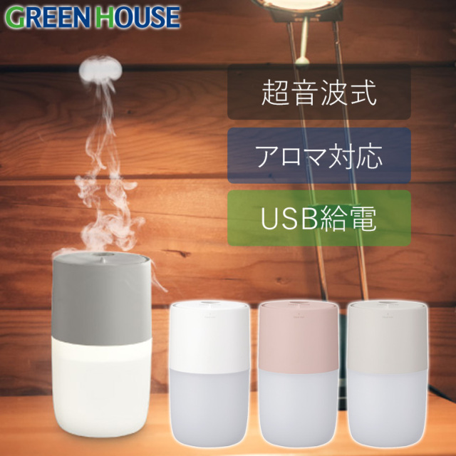 正規店 加湿器 ミニ加湿器 超音波式加湿器 USB加湿器 ディフューザー 卓上 大容量 卓上加湿器 オフィス USB接続 ミストボックス 超音波  マイクロミスト 潤い 秋 冬 省エネ ナイトライト 超細微ミスト グラデーション光 照明 静音 送料無料