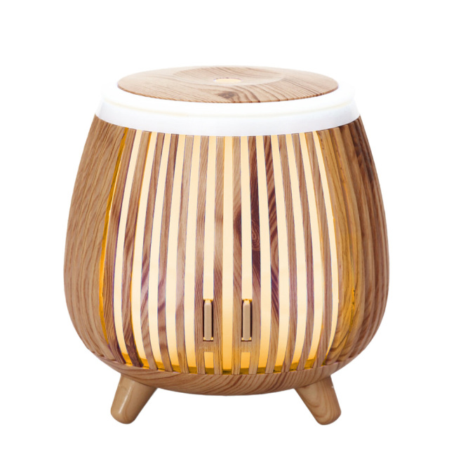 ウッドサークル加湿器 超音波式 140ml USB給電 卓上加湿器 アロマ