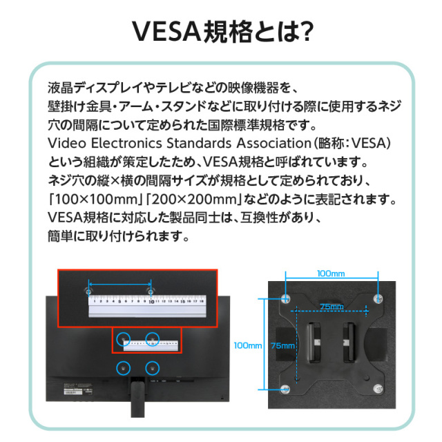VESA変換プレート 変換金具 テレビ ディスプレイ モニター モニター