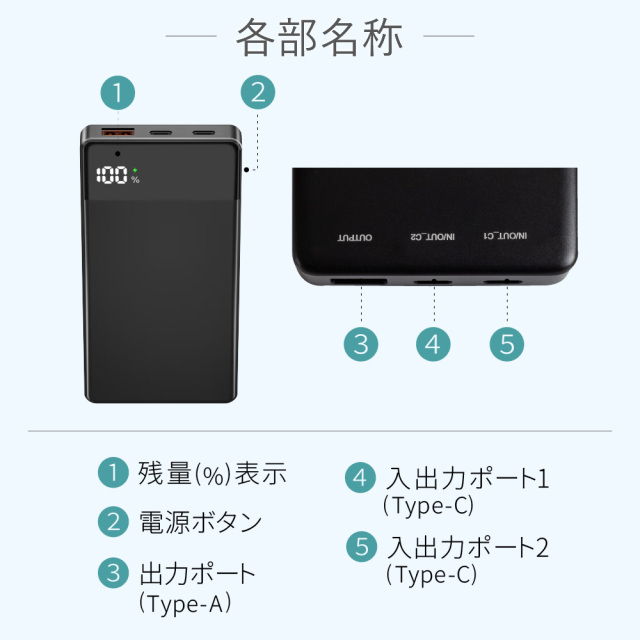 2021年製✨超軽量 バッテリー稼働OK 第10世代 爆速SSD/メモリ16GB HIDISC 世界最小クラス 5000mAh モバイルバッテリー ホワイト HD2