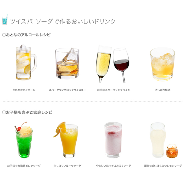 炭酸水メーカー ツイスパソーダ スターターキット SODACK | ソーダ 炭酸 炭酸水 ソーダメーカー 炭酸水製造機 炭酸ガス 炭酸メーカー 自家製 ソーダ水 自宅 家庭 炭酸製造 ソーダ マシン