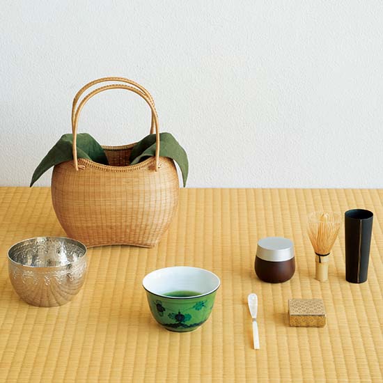 旅持ち茶籠ふくら雀