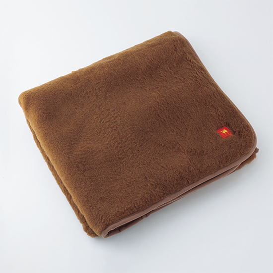 キャメルハイパイル敷き毛布