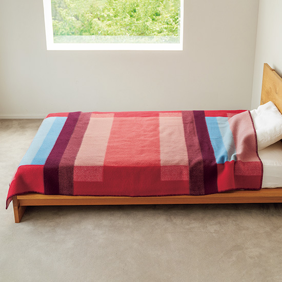 ロロスツイード　ブランケット　ミッケル　レッド