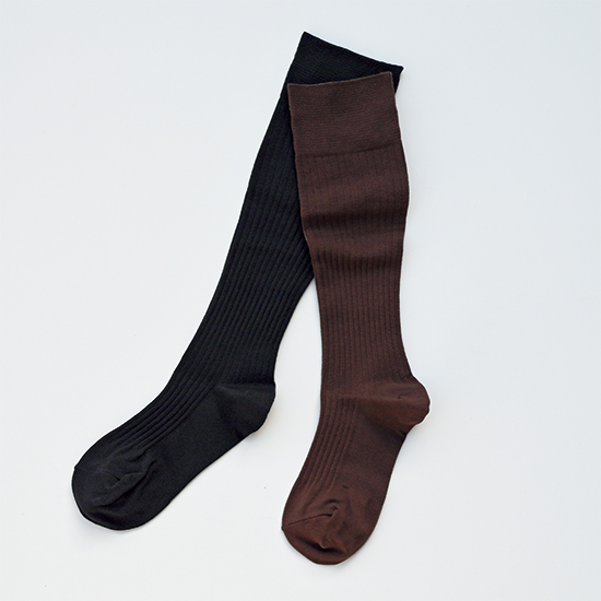 むくみケアソックス　2足セット　ブラック+ブラウン