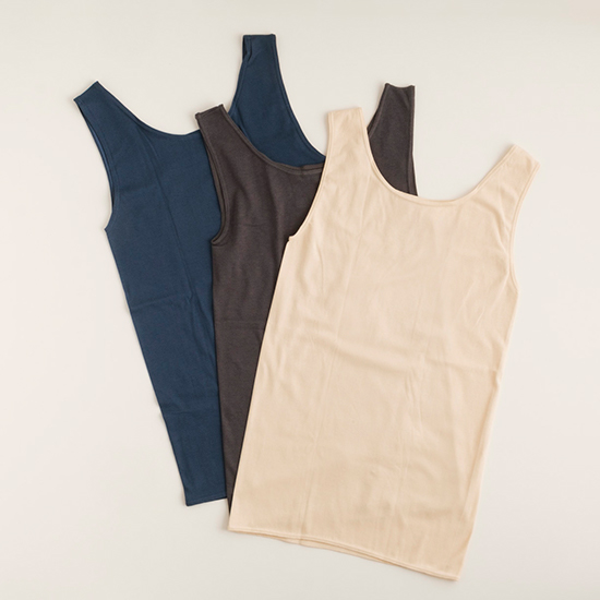 コットンシルクの肌着 タンクトップ 暮しの手帖の通販会社 グリーンショップ