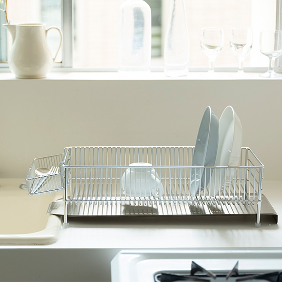 ラバーゼ水切りかごセット スリム(よこ置き)