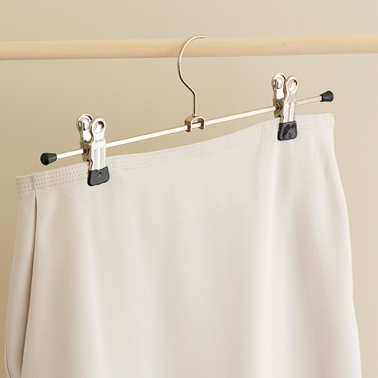 人体ハンガー スカートクリップ 2本セット