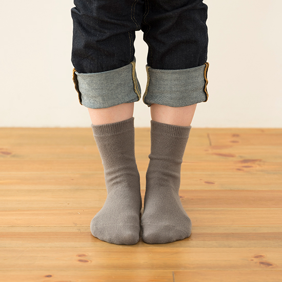 シルクとコットンのソックス