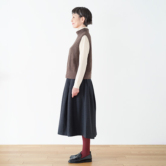 カシミヤ混ウールベスト