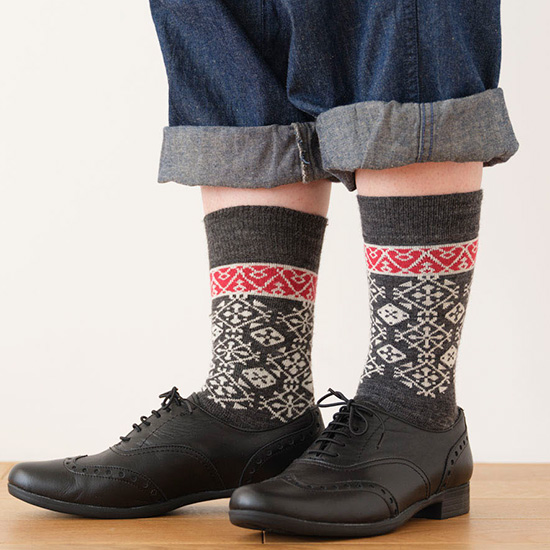 北欧デザインソックス