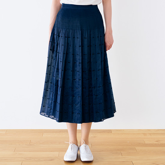 新品エコールドキュリオジテ　リバーシブルスカート ECOLE DE CURIOSITES エコールドキュリオジテ : SOLANGE (ROSES