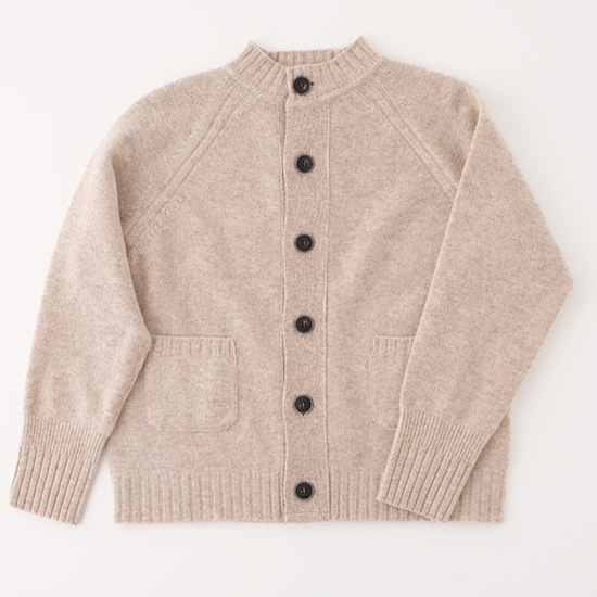 ソフトウールカーディガン　ナチュラル