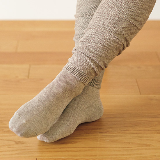 ヤクとオーガニックコットン　レッグウォーマー