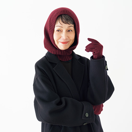 カシミヤ混ニットアイテム