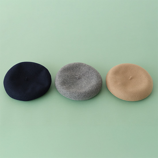 フラミンゴ　ベレー帽