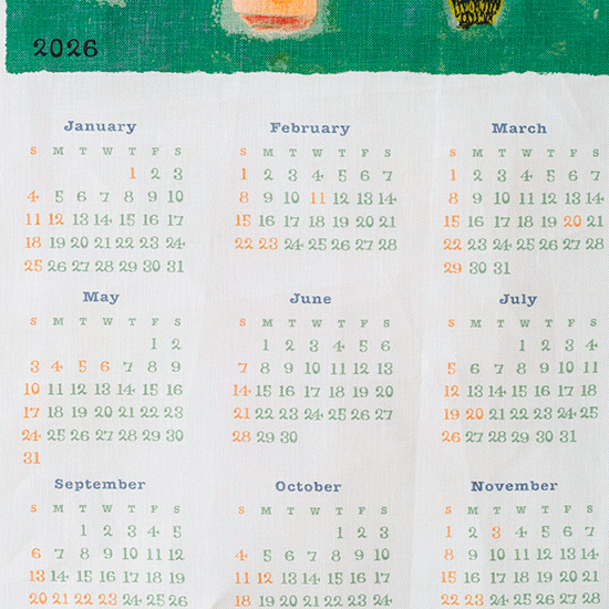 花森安治のリネンカレンダー2026