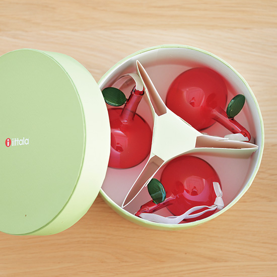 ガラスのアップル　レッド