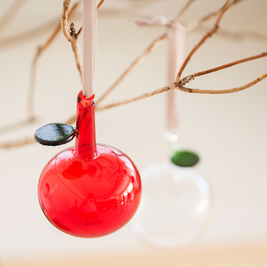 ガラスのアップル　レッド