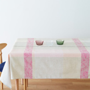 テーブルクロス トワルドジュイ　ピンク×グレー