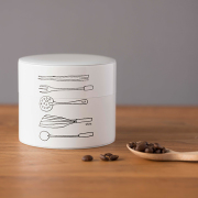 花森安治イラスト缶　ホワイト