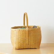 公長斎小菅の竹かご　手提げかご