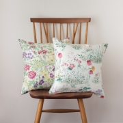 花柄クッションカバー