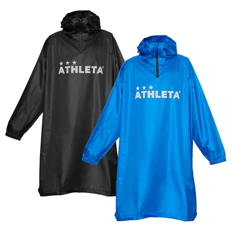 アスレタ/ATHLETA　レインポンチョ（大人）　ブラック/ネイビー　04156