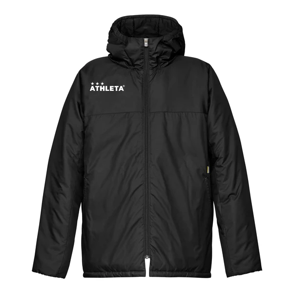【20%OFF】 ATHLETA(アスレタ)  中綿ハーフコート ブラック 18014