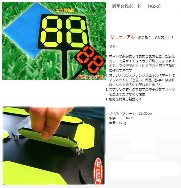 MITSUI PRK 選手交代ボード KZ-3