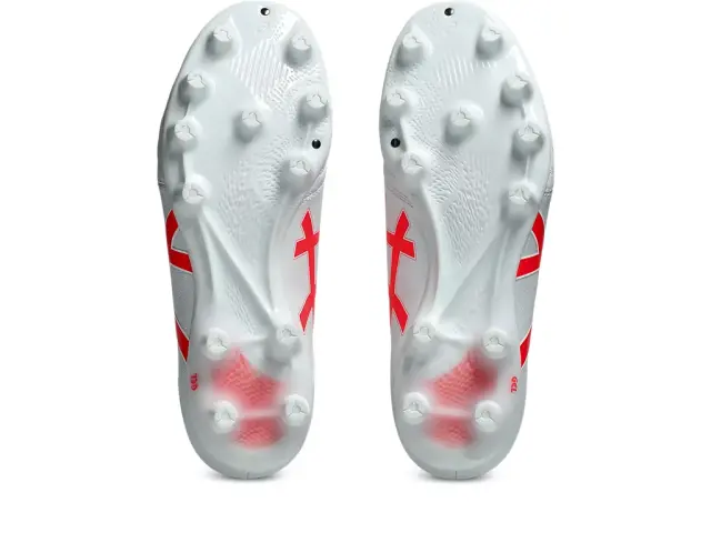 アシックス DS LIGHT ADVANCE WIDE ホワイト×フラッシュレッド