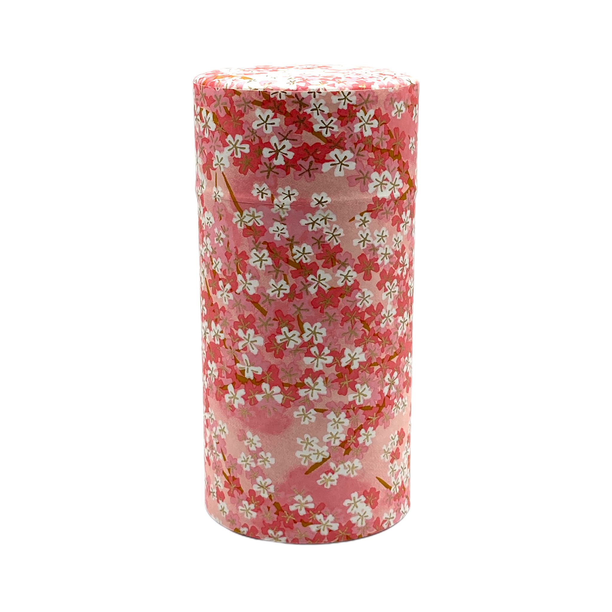 和紙貼り茶筒 200g友禅桜