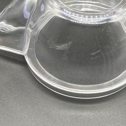 廃棄ロス削減品　B級特価）割れない透明急須