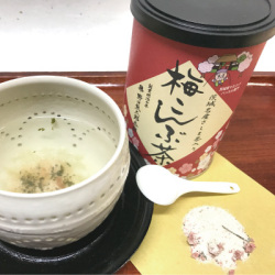 茨城名産さしま茶入り梅こんぶ茶40g×2袋　スプーン付き