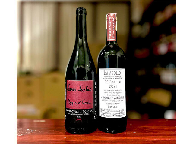 ＜ワインセット＞ マッサ ヴェッキア ポッジョ ア ヴェンティ 2022 ＋ カノーニカ バローロ パイアガッロ 2021 計2本セット