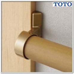 和室につけやすい手摺り金具 TOTO直付エンドスリムブラケット