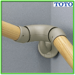 木製手すり金具】階段用 入隅コーナーフレキシブルブラケット TOTO EWT11BF