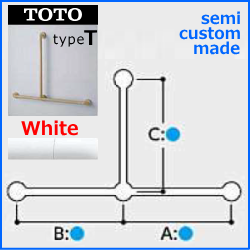 T-Shaped Grab Bar for Bathtubs and Showers ( semi-custom made )
