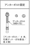 アンカーボルト固定　鉄筋コンクリート壁用