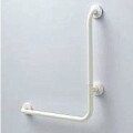 ステンレス樹脂被覆　長さ特注できるL型手すり（１型右側用） 　長さ300mm～1400mm 　TOTO 　T112CRS-1