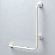 ステンレス樹脂被覆　長さ特注できるL型手すり（１型右側用） 　長さ300mm～1400mm 　TOTO 　T112CRS-1