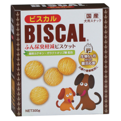 犬　おやつ ビスカル　ふん尿臭軽減ビスケット　2.5キロ（500g×5袋） ビスカル300g｜犬用おやつ｜ペット用品｜現代製薬通販ショップ『Gストア』