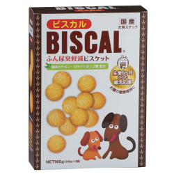 ビスカル 900g （300g×3袋） ふん尿臭を軽減する腸活応援ビスケット 【現代製薬】GENDAI